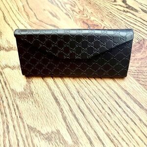 Gucci Dark Brown Monogram Eyewear Case